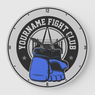 mmaミッパーソナライズされたクス武術アーツファイトクラブ ラージ壁時計