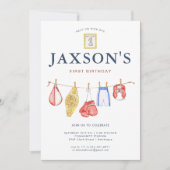 Mmaムエタイキックボクシング |誕生日 招待状 (正面)