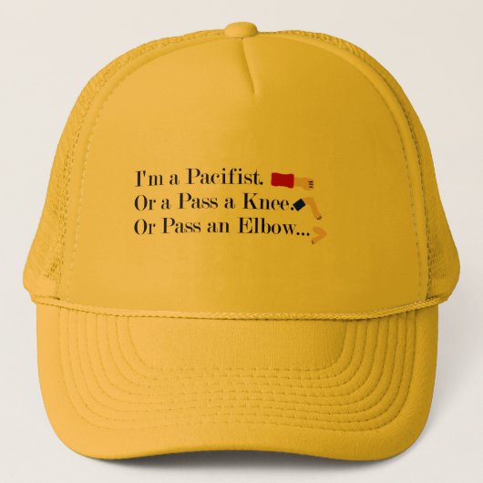 Mma平和主義ユーモアデザイン キャップ (正面)