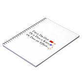 Mma平和主義ユーモアデザイン ノートブック (左側)