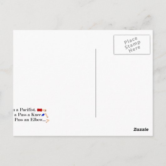 Mma平和主義ユーモアデザイン ポストカード (裏面)