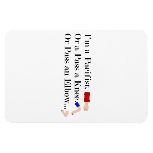 Mma平和主義ユーモアデザイン マグネット (横)