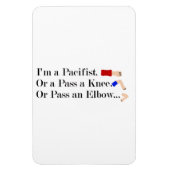 Mma平和主義ユーモアデザイン マグネット (縦)