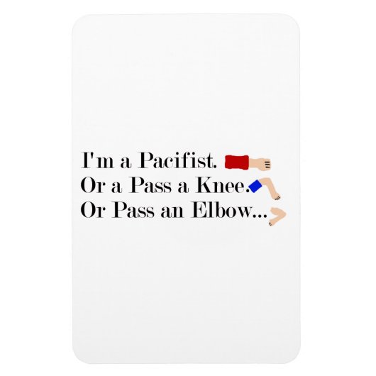 Mma平和主義ユーモアデザイン マグネット (縦)