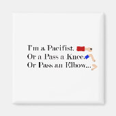 Mma平和主義ユーモアデザイン マグネット (正面)