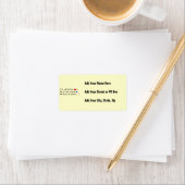 Mma平和主義ユーモアデザイン ラベル (インサイチュ)