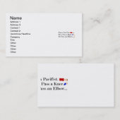 Mma平和主義ユーモアデザイン 名刺 (正面/裏面)