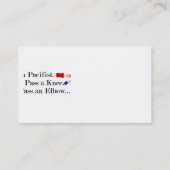 Mma平和主義ユーモアデザイン 名刺 (裏面)