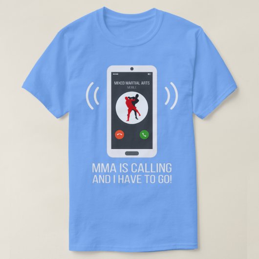 mma混合おもしろい武術アーツが1を呼び出す tシャツ (デザイン正面)