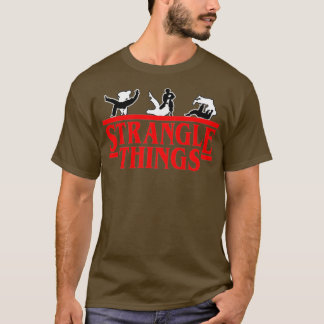 mma おもしろい BJJ Strangle Thingsブラジル柔術 Tシャツ