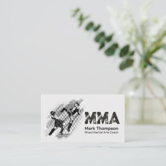 Mma – 混合武術・アーツ・トレーニング 名刺 (スタンド正面)
