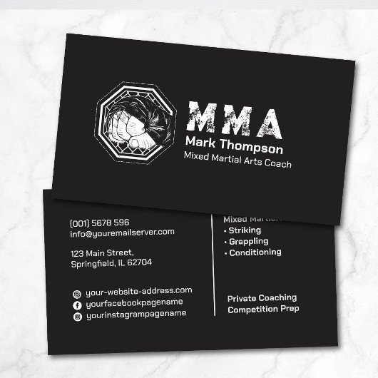 MMA - 総合格闘技トレーニング 名刺