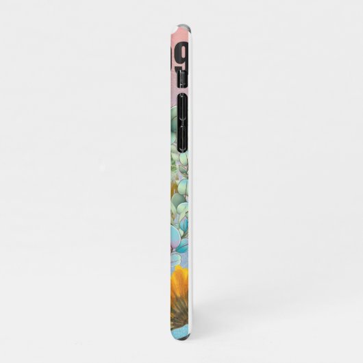 Mma:黒猫スタンプ。99 iPhoneケース (左側)