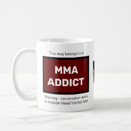 Mma Addict Add Your Name Monogramイニシャル コーヒーマグカップ