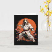 Mma Bet Hound Dog Karate カード (黄色い花)