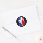 Mma Brizillian Ju Jitso Karate Fighter ラウンドシール (封筒)