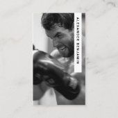 Mma Coach & Trainer Photo QR Code名刺 名刺 (正面)