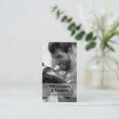 Mma Coach & Trainer Photo QR Code名刺 名刺 (スタンド正面)