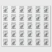 MMA "Fight Hard" Kämpfer ラッピングペーパー (フラット)