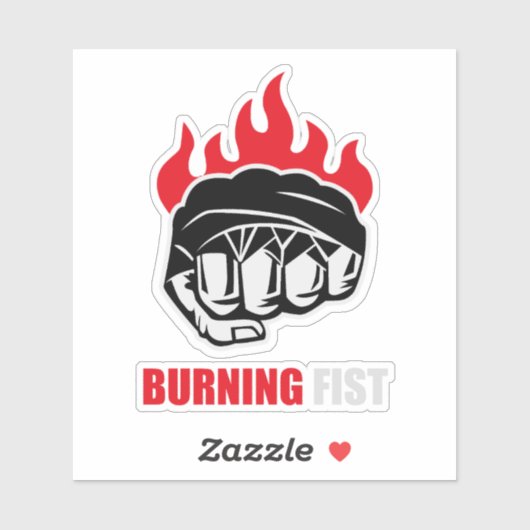 MMA Fighter Burning Fist シール (シート)