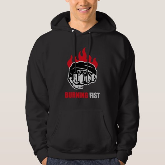 MMA Fighter Burning Fist パーカ (正面)