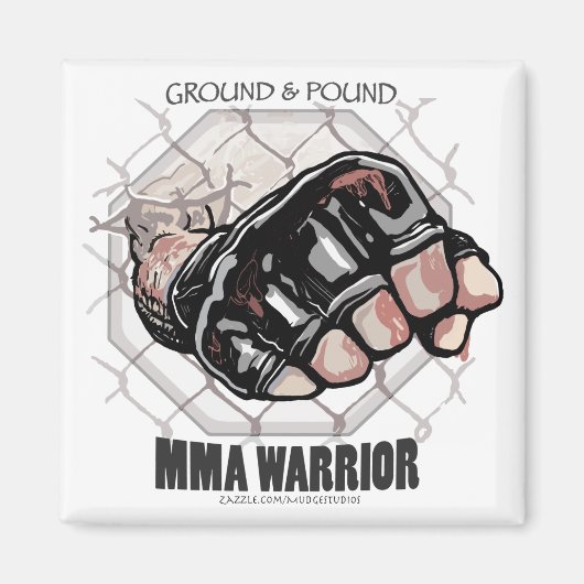 Mma_fist_zazzle2 マグネット (正面)
