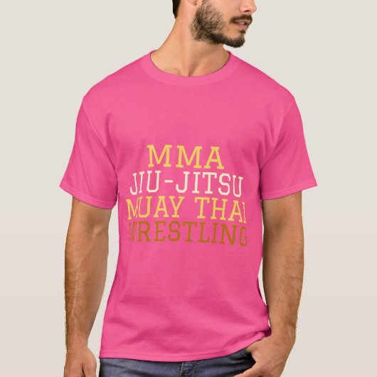 Mma Jiu-Jitsuムエタイレスリング Tシャツ (正面)