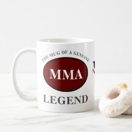 Mma Legend Monogram名前の追加誕生日 コーヒーマグカップ