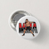 MMA Mixed Martial Arts Fighter Button Pin 缶バッジ (正面&裏面)