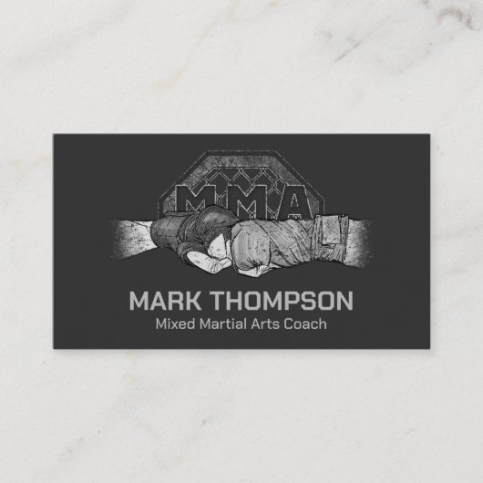 MMA - Mixed Martial Arts Training 名刺 (正面)