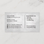 MMA - Mixed Martial Arts Training 名刺 (裏面)