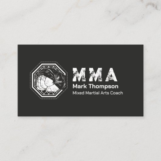 MMA - Mixed Martial Arts Training 名刺 (正面)
