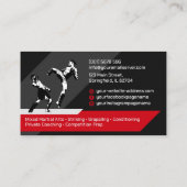 MMA - Mixed Martial Arts Training 名刺 (裏面)