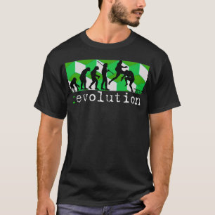 mma (r)の進化の図表の緑の立方体のTシャツ Tシャツ