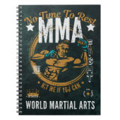 Mma Spiral Notebook - No Time To Rest ノートブック (正面)