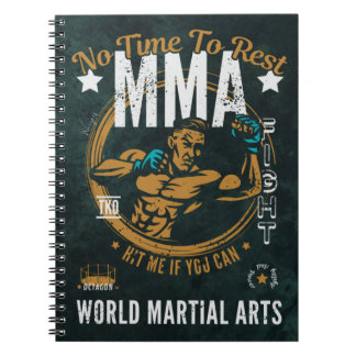 Mma Spiral Notebook - No Time To Rest ノートブック