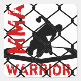 Mma WARRIORステッカー スクエアシール