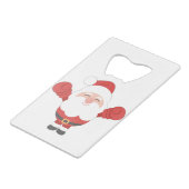 MMA WWFの戦闘機を囲むおもしろいなクリスマスのクリスマスサンタ クレジットカード栓抜き (正面アングル)