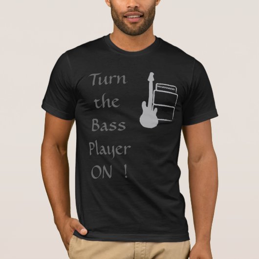 MMBass2は、ベース奏者をつけます! Tシャツ (正面)