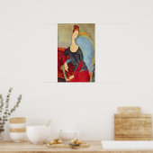 Mme Hebuterne in a Blue Chair, 1918 ポスター (キッチン)