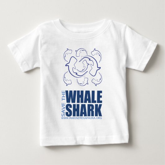 MMFからジンベイザメの上を救って下さい ベビーTシャツ (正面)