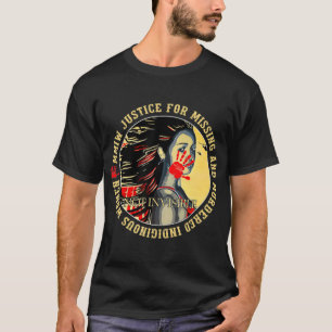 MMIWの殺害された恋しく思先住民に対する正義 Tシャツ