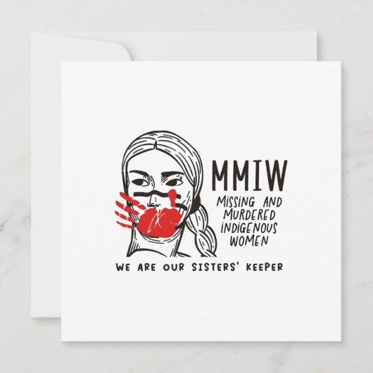 MMIW – 私たちは姉妹のキーパー カード (正面)