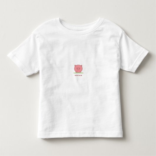 MmmベーコンのTシャツ トドラーTシャツ (正面)