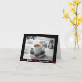 Mmm…コーヒー カード (黄色い花)