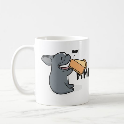 Mmm…パイFrenchie コーヒーマグカップ (左)
