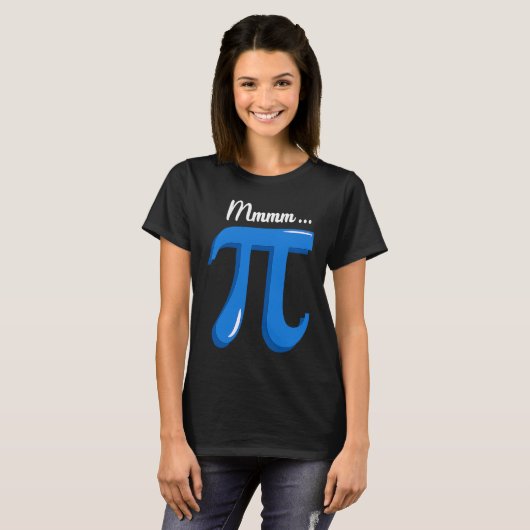 Mmm Pi Symbol Pie Science Pi Day  2023 Math Pun te Tシャツ (正面フル)