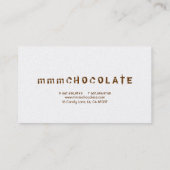 mmmCHOCOLATE名刺 名刺 (裏面)
