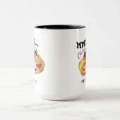 Mmmh Cake Aquarell Kuchen mit Vintage Zitat  マグカップ (中央)