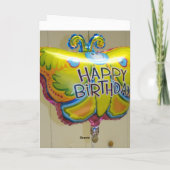 MMMMお誕生日ケーキ、ハッピーバースデー、1歳 カード (裏面)